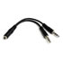 Thumbnail 1 : StarTech.com 3.5mm 4-Pin to 2x 3-Pin 3.5mm Headset Splitter
