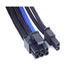Thumbnail 3 : Silverstone 25cm 8-pin to 8-pin Braided Extension Power Cable - Black/Blue
