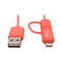 Thumbnail 2 : Adam Elements Pink Reversible 120cm Micro USB/Lightning Cable