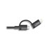 Thumbnail 2 : Adam Elements Black Reversible 20cm Micro USB/Lightning Cable
