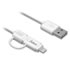 Thumbnail 2 : Adam Elements White Reversible 20cm Micro USB/Lightning Cable