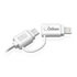 Thumbnail 3 : Adam Elements White Reversible 20cm Micro USB/Lightning Cable
