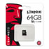 Thumbnail 3 : Kingston 64GB Class 10 Micro SD UHS Memory Card