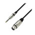 Thumbnail 1 : 1m Adam Hall Audio Cable Female XLR to 6.3mm Male Stereo Jack