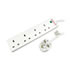 Thumbnail 1 : Scan 2m 4 Gang Extension Lead w/ Surge Protection