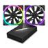 Thumbnail 1 : NZXT 140mm Aer RGB Premium Digital LED PWM Fans 140mm With Hue Controller Bundle Pack