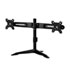 Thumbnail 1 : Silverstone Dual Monitor Desk Stand supports up to 24" LCD Monitors Tilt/Swivel/Pivot