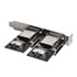 Thumbnail 1 : SilverStone Dual Internal Mini SAS 26pin SFF8087 to External 36pin SFF8088 PCI-E Panel i