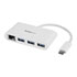 Thumbnail 1 : 3-Port USB-C Hub with Gigabit Ethernet - USB-C to 3x USB-A - USB 3.0 Hub - White