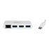 Thumbnail 2 : 3-Port USB-C Hub with Gigabit Ethernet - USB-C to 3x USB-A - USB 3.0 Hub - White