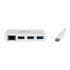 Thumbnail 2 : 3-Port USB-C Hub with Gigabit Ethernet - USB-C to 3x USB-A - USB 3.0 Hub - White
