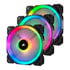Thumbnail 1 : 3 Pack Corsair LL120 RGB 120mm Dual Light Loop + Lighting Node PRO Pack