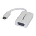 Thumbnail 1 : StarTech USB-C to VGA Video Adapter with USB Power Delivery - 1920 x 1200 - White