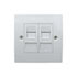 Thumbnail 1 : Scan CAT6a Single Gang Dual Port Facplate Tool Less