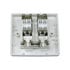 Thumbnail 2 : Scan CAT6a Single Gang Dual Port Facplate Tool Less