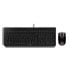 Thumbnail 1 : CHERRY USB KC 1000 UK Keyboard + MC 1000 Optical Mouse Bundle