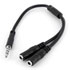 Thumbnail 1 : StarTech.com Headphone Splitter TTRS 3.5mm Hack Male to 2x 3.5mm Female Audio+Microphone