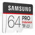 Thumbnail 2 : Samsung 64GB PRO Endurance 24/7 Recording MicroSD Memory Card