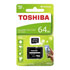 Thumbnail 2 : Toshiba M203 64GB UHS-1 Performance 4K Ready U1 Micro SD Memory Card with SD Adapter