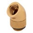 Thumbnail 2 : CORSAIR Hydro X XF Gold Brass G1/4" 45° Rotary Adapter Fitting - Twin Pack