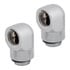 Thumbnail 1 : CORSAIR Hydro X XF Chrome Brass G1/4" 90° Rotary Adapter Fitting - Twin Pack