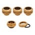 Thumbnail 1 : CORSAIR Hydro X XF Gold Brass 14mm G1/4" Hardline Compression Fittings - Four Pack