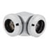 Thumbnail 3 : CORSAIR Hydro X XF Chrome Brass 12mm Hardline 90° Compression Fittings - Twin Pack