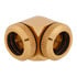 Thumbnail 3 : CORSAIR Hydro X XF Gold Brass 14mm Hardline 90° Compression Fittings - Twin Pack