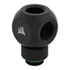 Thumbnail 1 : CORSAIR Hydro X XF Black Brass G1/4" Rotary Y Splitter Adapter Fitting