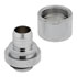 Thumbnail 3 : CORSAIR Hydro X XF Chrome Brass 10/13mm G1/4" Softline Compression Fittings - Four Pa