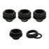 Thumbnail 1 : CORSAIR Hydro X XF Black Brass 14mm G1/4" Hardline Compression Fittings - Four Pack
