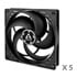 Thumbnail 2 : Arctic P14 3-pin Cooling Fan Value Pack - 5 Pack