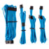 Thumbnail 1 : Corsair Type 4 Gen 4 PSU Blue Sleeved Cable Starter Kit