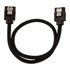 Thumbnail 2 : CORSAIR 30cm Black Premium Braided Sleeved SATA Data Cable