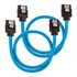 Thumbnail 1 : Corsair 30cm Blue Premium Braided Sleeved SATA Data Cable