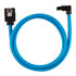 Thumbnail 2 : Corsair 60cm Blue Premium Braided Sleeved 90° SATA Data Cable