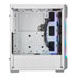 Thumbnail 4 : Corsair White iCUE 220T Addressable RGB Airflow Midi PC Gaming Case