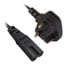 Thumbnail 1 : Xclio Figure 8 to UK Mains Lead 2m Power Cable