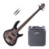Thumbnail 1 : Cort Action Deluxe Plus Bass Guitar (Grey) + EBS Session 30 Combo Bass Amp + Roland Cable Bundle