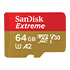 Thumbnail 1 : SanDisk Extreme 64GB microSDXC SD Card