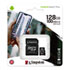 Thumbnail 1 : Kingston Canvas Select Plus 128GB UHS-I Micro SD Memory Card + SD Adapter