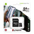 Thumbnail 1 : Kingston Canvas Select Plus 64GB UHS-I Micro SD Memory Card + SD Adapter