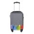 Thumbnail 1 : KitKase Rainbow Pride Wheeled Cabin Size Travel Case Carbon with Red Zipper & TSA Lock