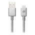 Thumbnail 1 : iFrogz UniqueSync USB A to Micro USB Charge & Sync Durable Braided Cable 2.1A 3M Silver