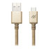 Thumbnail 1 : iFrogz UniqueSync Braided USB A to C Charge & Sync Cable Fast 3.0A USB3.1 Gold 1m