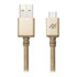Thumbnail 1 : iFrogz UniqueSync Braided USB A to C Fast Charge Cable Gold 1m