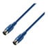 Thumbnail 1 : 3m Adam Hall 5 Pin Din MIDI Cable Nickel Connectors Moulded Plugs Blue