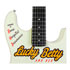 Thumbnail 4 : Joe Doe by Vintage 'Lucky Betty' 6 String Electric Guitar (White) - Limited Edition