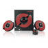 Thumbnail 2 : Xclio Gaming 2.1Ch Wireless Bluetooth Speakers with Subwoofer + USB/3.5mm/SD/AUX Black Red