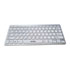 Thumbnail 1 : Xclio Sleek Portable Mini Bluetooth Keyboard Silver with White Keys for PC/MAC/Android/Smart TV